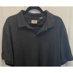 HUDSON RIVER‎ Polo Mens XL Gray Short Sleeve Preppy Career